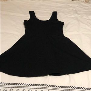Black fit and flare dress
